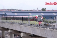 Đoàn tàu Metro Nhổn - ga Hà Nội chính thức lăn bánh thử nghiệm liên động 8,5km