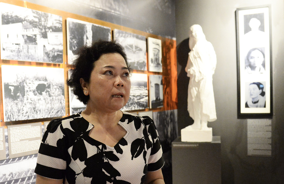 Bà Nguyễn Thị Thắm, giám đốc Bảo tàng Phụ nữ Nam Bộ TP.HCM - Ảnh: TỰ TRUNG