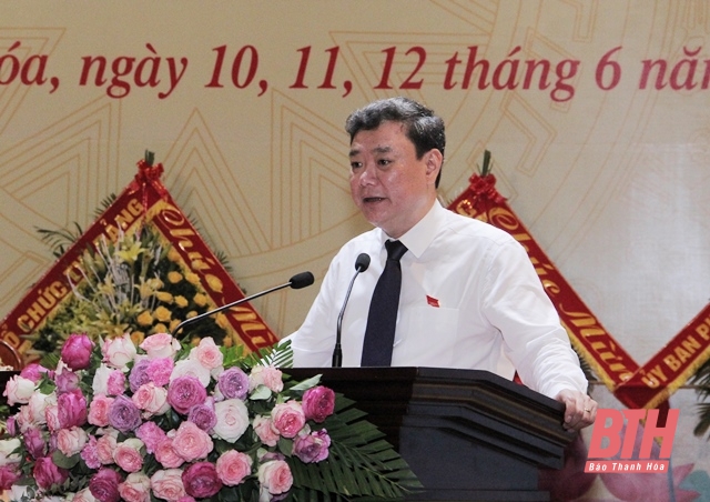 Ông Lê Anh Xuân, tái đắc cử Bí thư thành ủy TP Thanh Hóa nhiệm kỳ 2020 - 2025 (ảnh Báo Thanh Hóa)