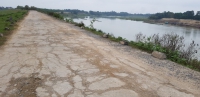 Đê sông Chu xuống cấp nghiêm trọng trước mùa mưa bão
