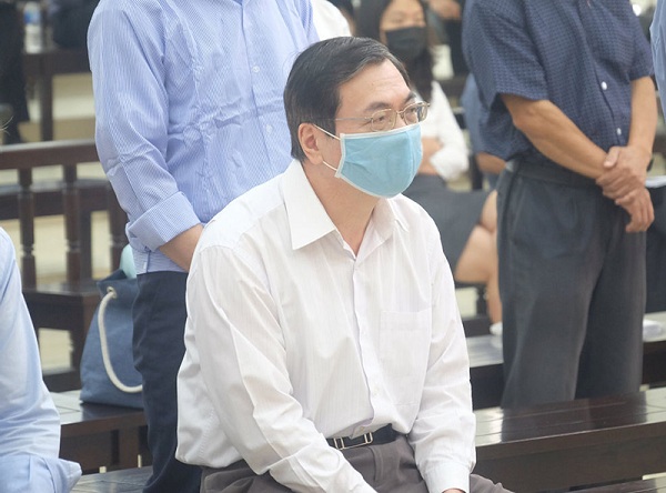 Bị cáo Vũ Huy Hoàng - cựu Bộ trưởng Bộ Công Thương tại phiên toà sơ thẩm.