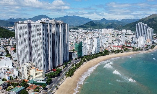 Tổ hợp các tòa nhà cao tầng Dự án khách sạn và căn hộ cao cấp Oceanus, thành phố Nha Trang.