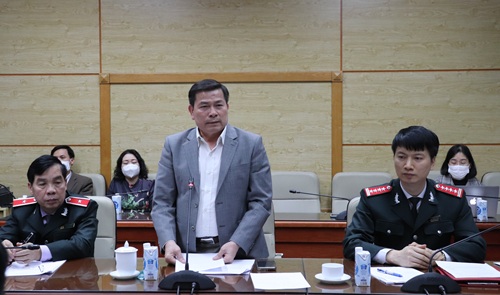 Phó Tổng Thanh tra Trần Văn Minh phát biểu chỉ đạo tại buổi công bố