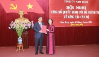 Tân Bí thư tỉnh uỷ tỉnh Nam Định 