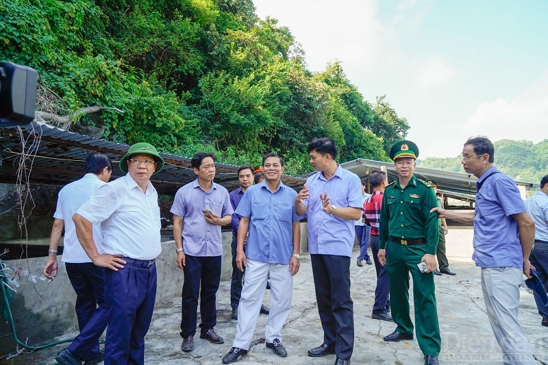 Ông Nguyễn Văn Tùng - Chú tịch UBND TP Hải Phòng đi kiểm tra thực tế dự án