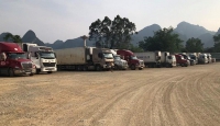 Hàng hóa tại các cửa khẩu ở Cao Bằng xuất hiện tình trạng ùn ứ