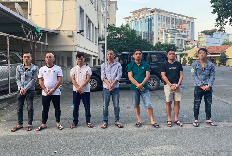 Nhóm đối tượng bị Cơ quan Công an bắt giữ liên quan vụ việc cướp 35 tỉ đồng của một doanh nhân tại TP. Hồ Chí Minh