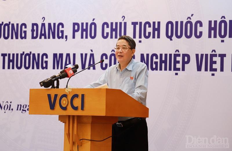 Phó Chủ tịch Quốc hội - Nguyễn Đức Hải phát biểu tại buổi làm việc