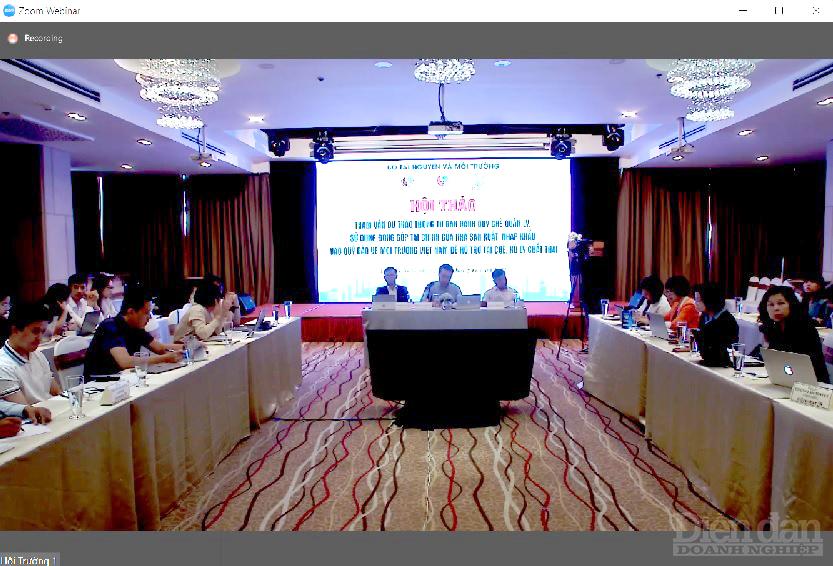 Hội thảo: “Tham vấn Dự thảo Thông tư ban hành quy chế quản lý, sử dụng đóng góp tài chính của nhà sản xuất, nhập khẩu vào Quỹ Bảo vệ môi trường Việt Nam để hỗ trợ tái chế, xử lý chất thải” - Ảnh: GIA NGUYỄN