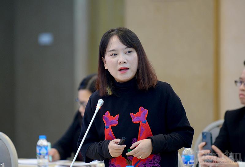 bà Bùi Thanh Hằng - Đại diện Cục Phát triển thị trường và doanh nghiệp khoa học công nghệ (Natec), Bộ Khoa học và Công nghệ