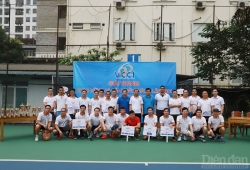 Kịch tính tranh tài tại Giải tennis mở rộng nhân kỷ niệm 60 năm thành lập VCCI