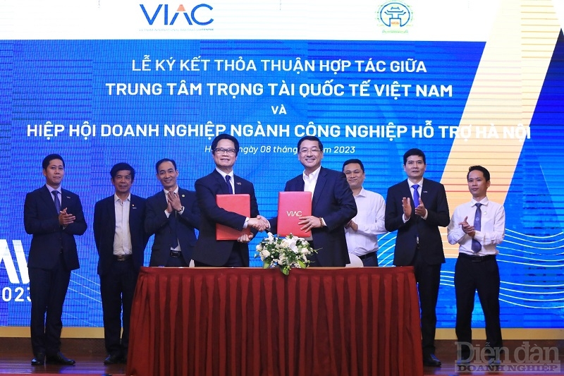 VIAC ký kết hợp đồng hợp tác với Hiệp hội Doanh nghiệp ngành công nghiệp hỗ trợ Hà Nội