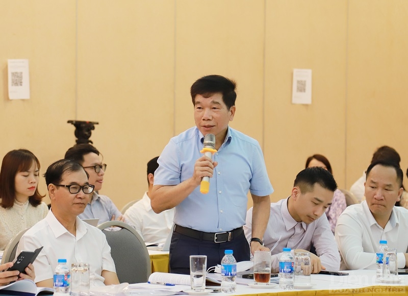 ông Nguyễn Quốc Hiệp - Chủ tịch Hiệp hội các Nhà thầu Xây dựng Việt Nam góp ý các Dự thảo