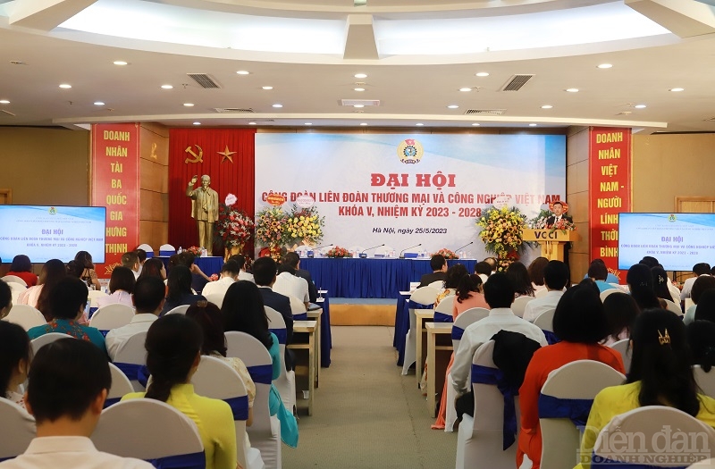 Chiều ngày 25/5/2023, Liên đoàn Thương mại và Công nghiệp Việt Nam (VCCI) tổ chức Đại hội Công đoàn lần thứ V, nhiệm kỳ 2023-2028