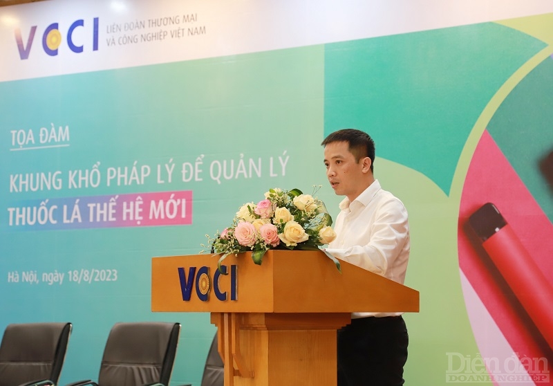 ông Đậu Anh Tuấn – Phó Tổng thư ký, kiêm Trưởng Ban Pháp chế VCCI thông tin tại Tọa đàm