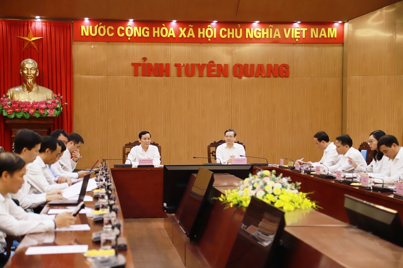 Đoàn công tác của VCCI làm việc với UBND tỉnh Tuyên Quang
