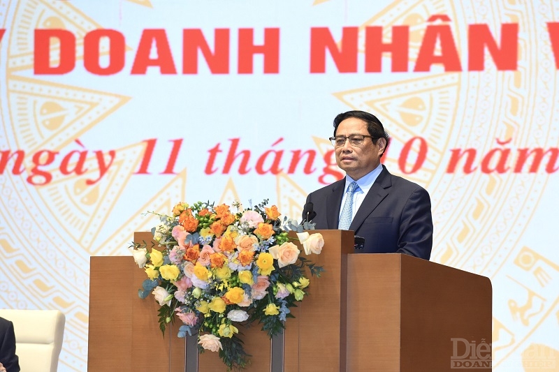 Thủ tướng Chính phủ - Phạm Minh Chính phát biểu tại buổi lễ gặp mặt cộng 