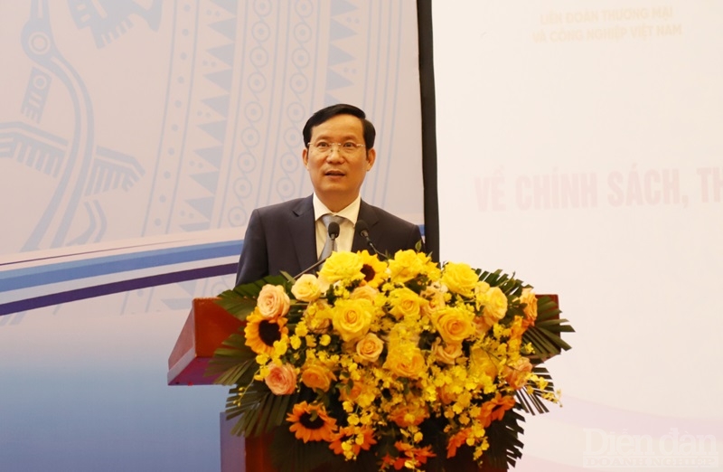 Chủ tịch VCCI – Phạm Tấn Công phát biểu tại Hội nghị