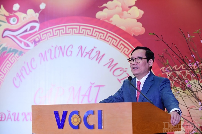 Bí thư Đảng đoàn, Chủ tịch VCCI – Phạm Tấn Công phát biểu tại buổi lễ