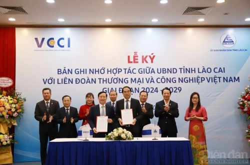 VCCI và UBND tỉnh Lào Cai ký kết Bản ghi nhớ hợp tác