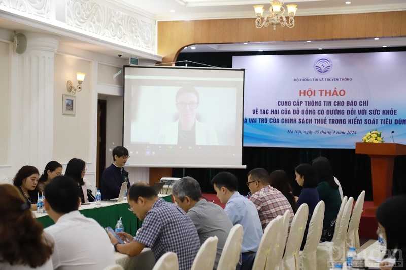 TS Angela Pratt - Trưởng đại điện Văn phòng Tổ chức Y tế thế giới (WHO) tại Việt Nam chia sẻ tại hội thảo qua hình thức trực tuyến