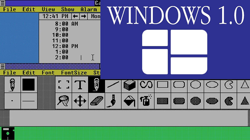 Windows 1.0 - Phiên bản đầu tiên của hệ điều hành thống trị thế giới của Microsoft.