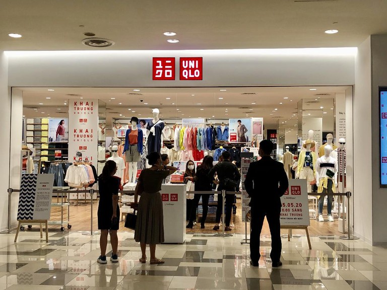 Uniqlo khai trương cửa hàng đầu tiên tại Thành phố Hồ Chí Minh vào năm 2019.