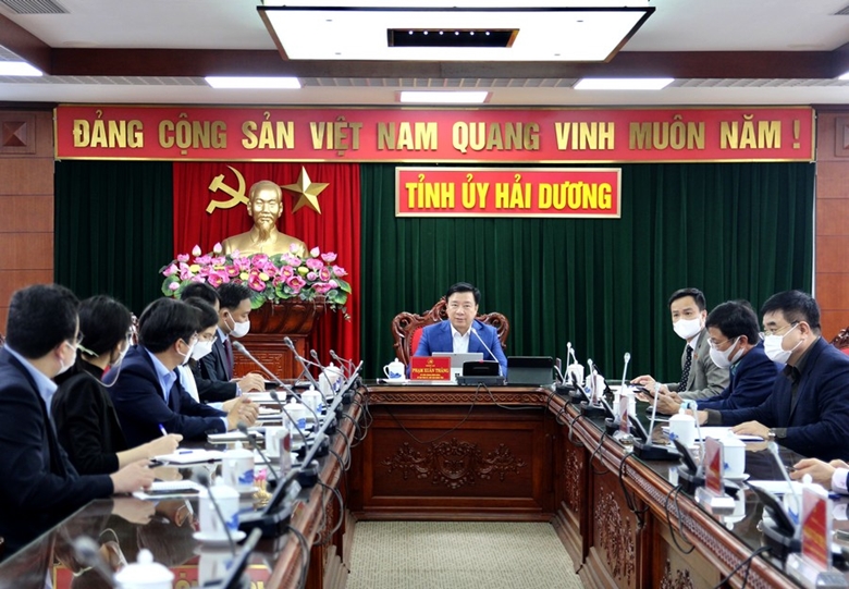 lãnh đạo UBND tỉnh Hải Dương vừa có buổi làm việc với Daewoo E&C.