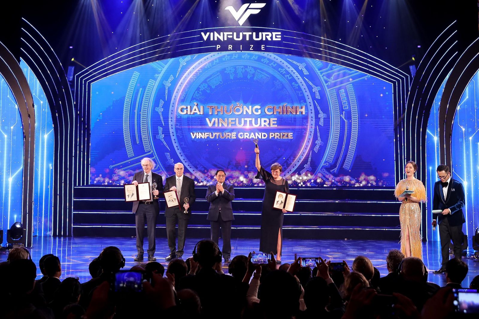 Sự kiện trao giải thưởng VinFuture Prize tại Việt Nam ngày 20 tháng 1 năm 2022.