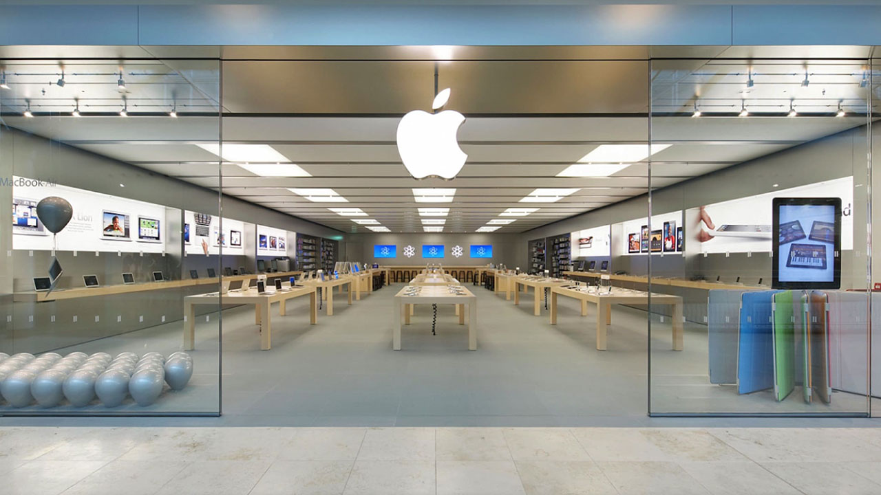 Một cửa hàng Apple Store lịch lãm của Táo Khuyết.
