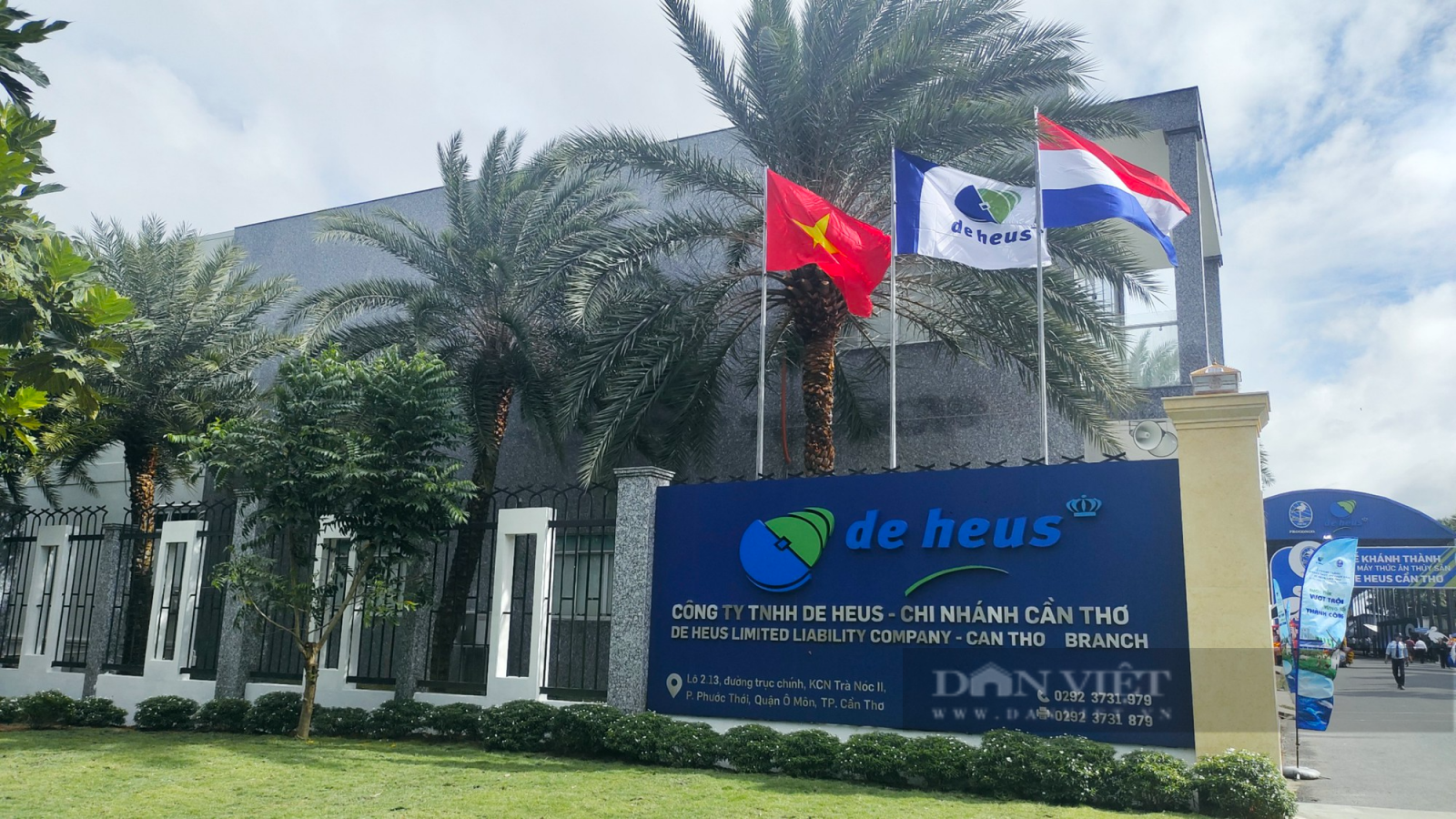 Nhà máy thức ăn thuỷ sản De Heus Cần Thơ là nhà máy thứ 6 trong mảng thuỷ sản của Tập đoàn De Heus tại Việt Nam. Ảnh: Thiên Hương