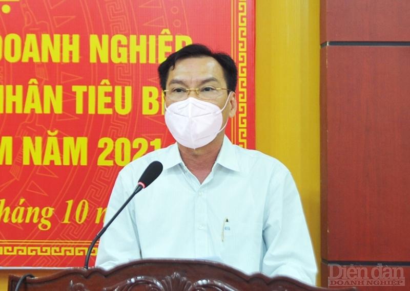 Ông Lê Đức Thắng, Chủ tịch Hiệp hội Doanh nghiệp đề nghị tỉnh tiếp tục đẩy mạnh ưu tiên tiêm vắc xin cho người lao động trong doanh nghiệp, mở cửa đối với doanh nghiệp