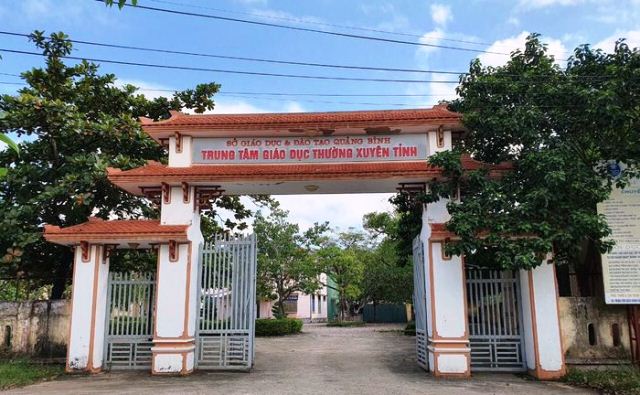 Trung tâm Giáo dục thường xuyên tỉnh Quảng Bình nơi bà Nguyễn Thị Mỹ Linh công tác
