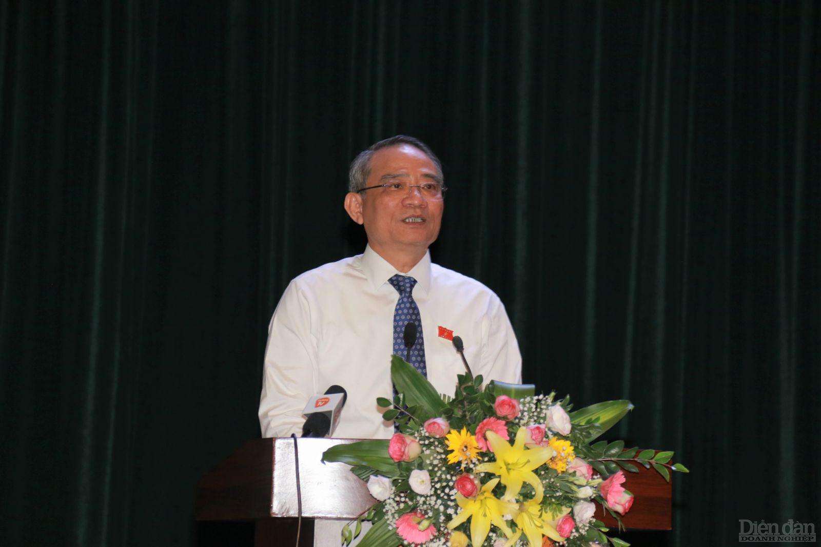 Ông Trương Quang Nghĩa khẳng định việc phát triển bền vững là mục tiêu lớn nhất trong của thành phố trong thời gian tới, không đánh đổi môi trường lấy tăng trưởng kinh tế.