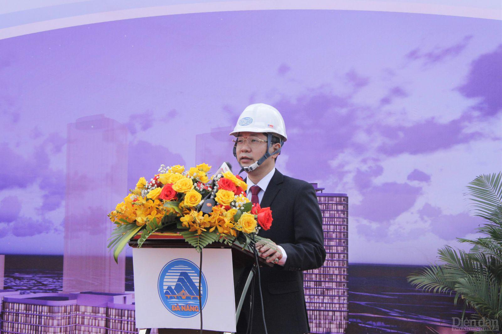 Ông Nguyễn Văn Quảng nhận định công viên phần mềm số 2 sẽ là một trong những điểm sáng thu hút đầu tư về công nghệ thông tin của Đà Nẵng trong tương lai.