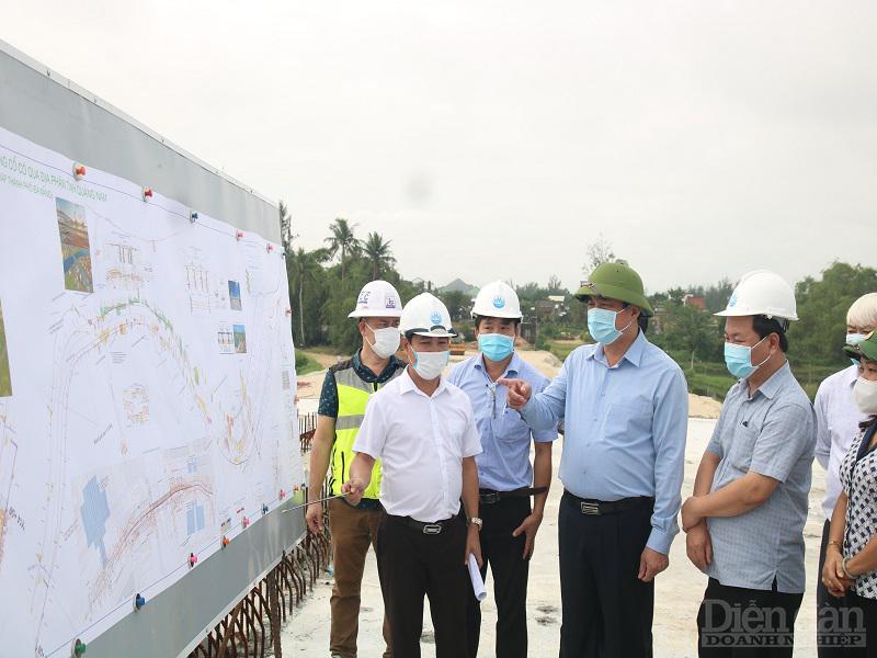 Một chuyến công tác, kiểm tra của lãnh đạo tỉnh Quảng Nam tại dự án nạo vét sông Cổ Cò.