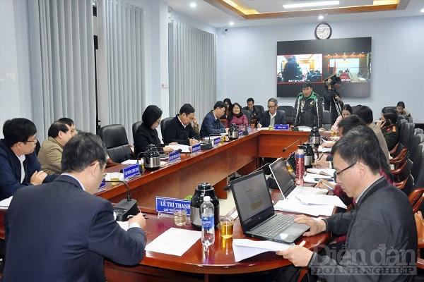 Chủ tịch UBND tỉnh Lê Trí Thanh chủ trì buổi tiếp đại diện người mua đất Khu đô thị Bách Đạt hôm 31/1/2023.