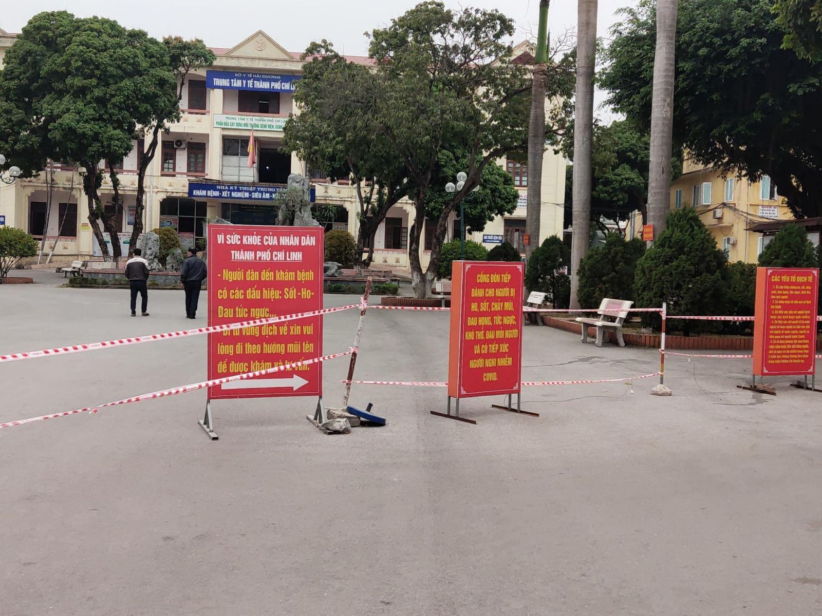 Cận cảnh Trung tâm Y tế thành phố Chí Linh, Hải Dương thời điểm hiện tại.