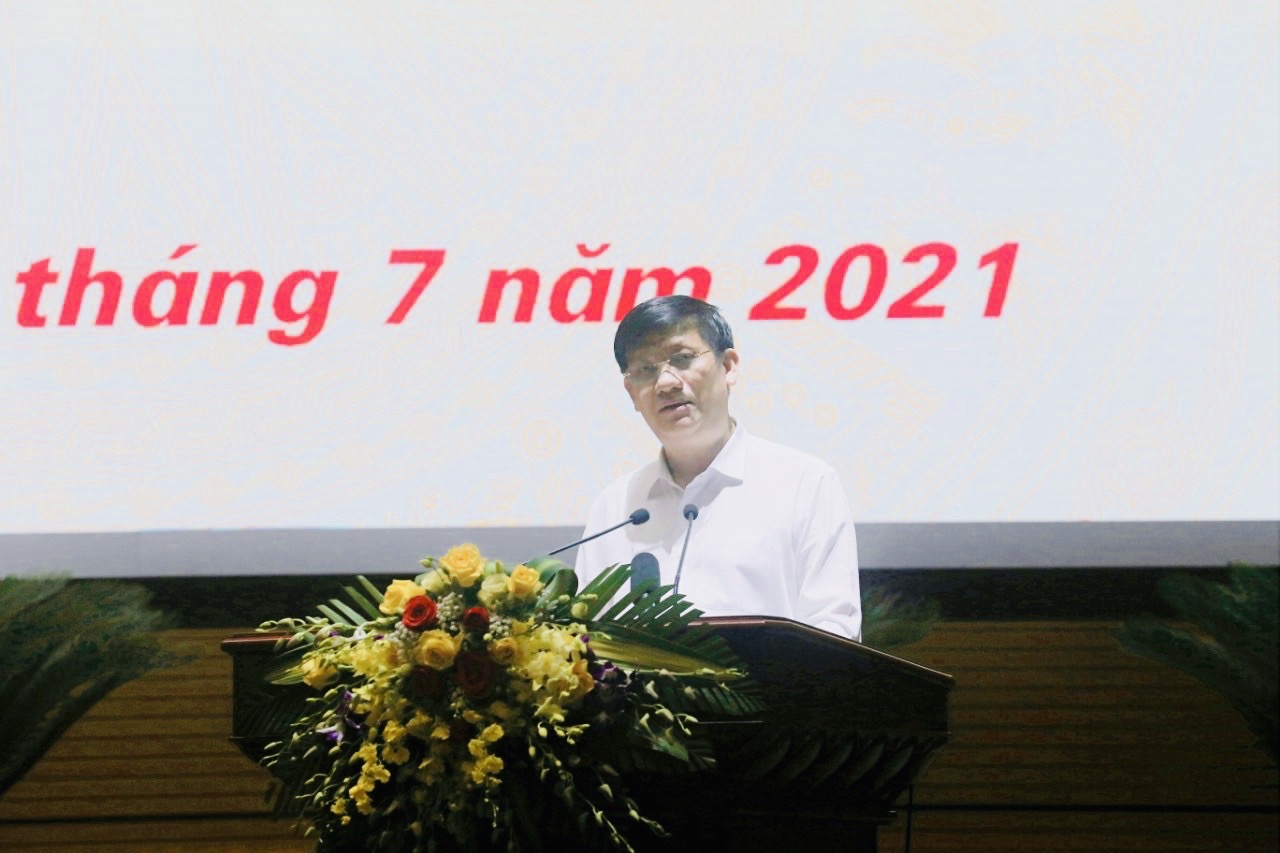 Bộ trưởng Bộ Y tế Nguyễn Thanh Long phát biểu tại Lễ phát động.