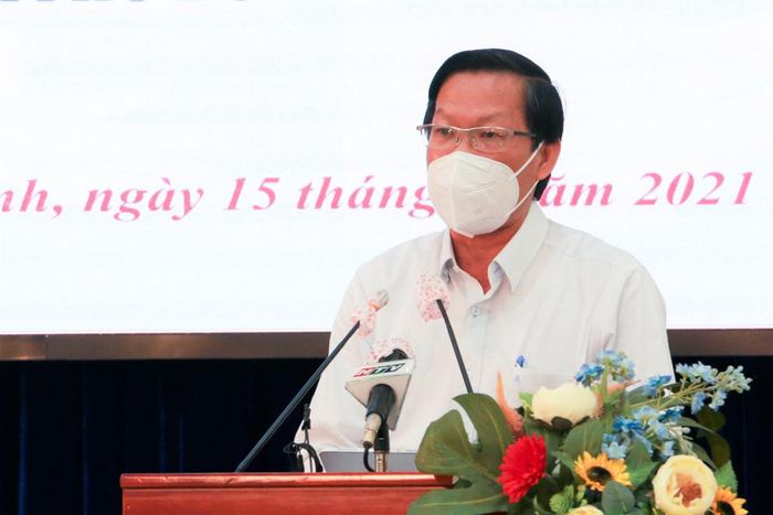 Phó bí thư Thường trực Thành ủy TP.HCM phát biểu tại buổi lễ.