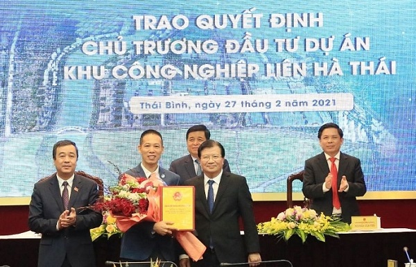 Nhà đầu tư KCN Liên Hà Thái nhận quyết định phê duyệt chủ trương đầu tư dự án của Thủ tướng Chính phủ