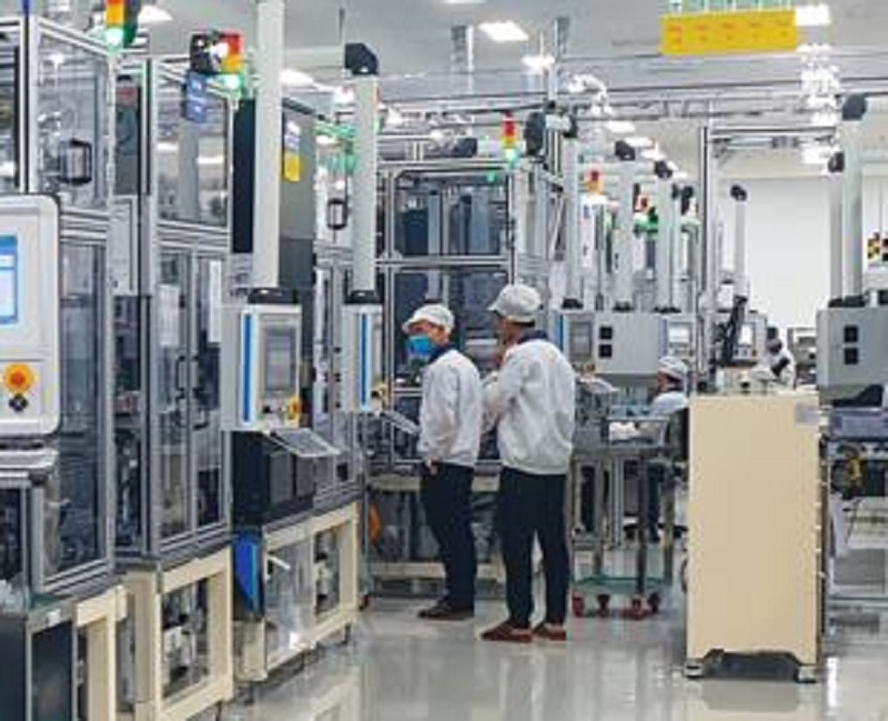 Dây chuyền sản xuất các hệ thống thân thiện với môi trường và các sản phẩm cảm biến thông minh của Công ty TNHH Hyundai Kefico Việt Nam