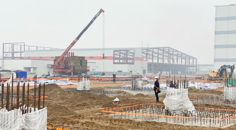 Nhà máy H3 của công ty TNHH LG Display Hải Phòng được xây dựng tại KCN Tràng Duệ, dự kiến hoàn thành trong quý I/2023