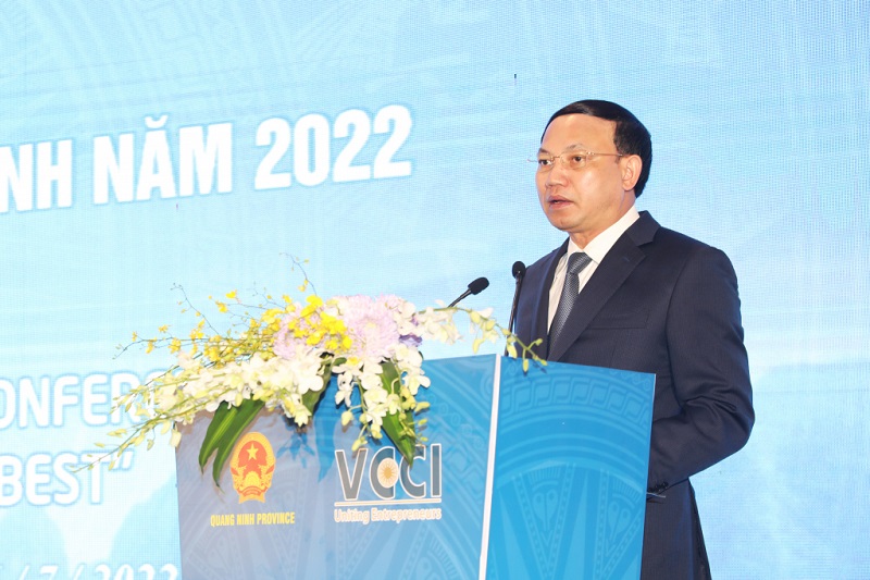 Ông Nguyễn Xuân Ký - Bí thư Tỉnh uỷ Quảng Ninh phát biểu tại hội nghị