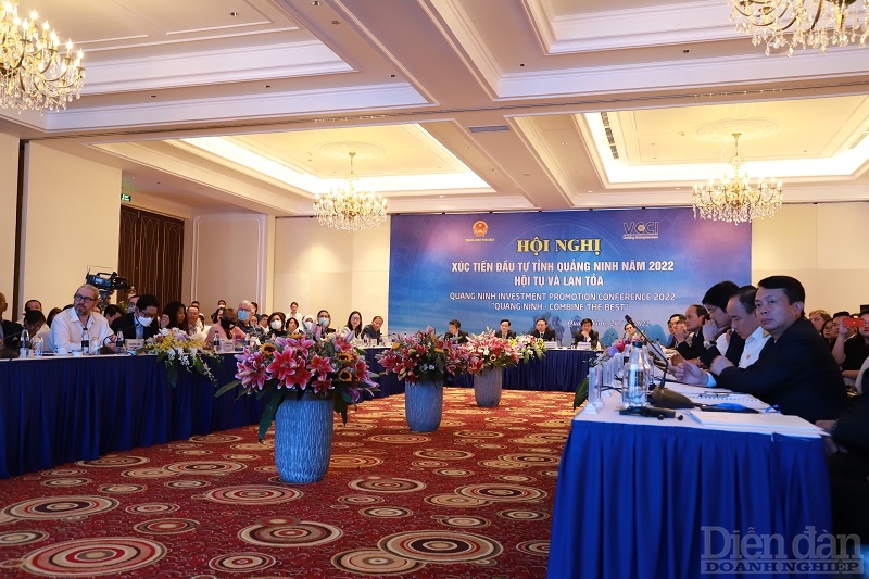 Quang cảnh hội nghị xúc tiến đầu tư Quảng Ninh năm 2022