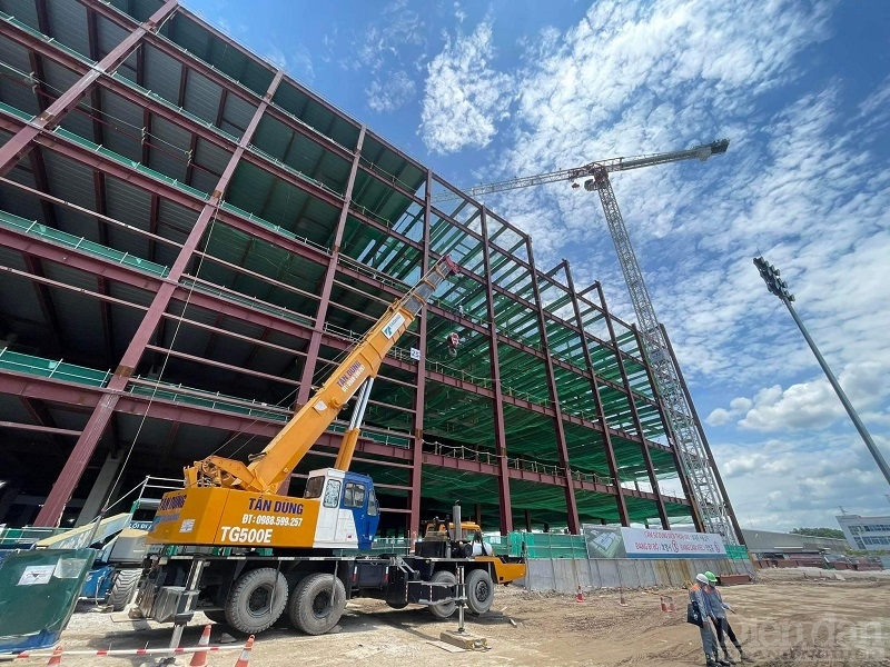 Nhiều dự án đang được triển khai xây dựng tại KCN Tràng Duệ