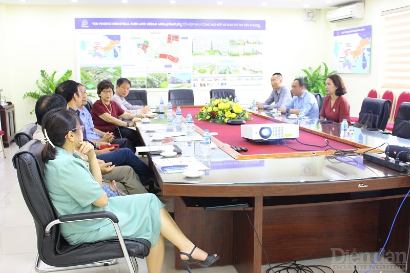 Ban Tổ chức và Hội đồng bình chọn chương trình thẩm định tại KCN Yên Phong