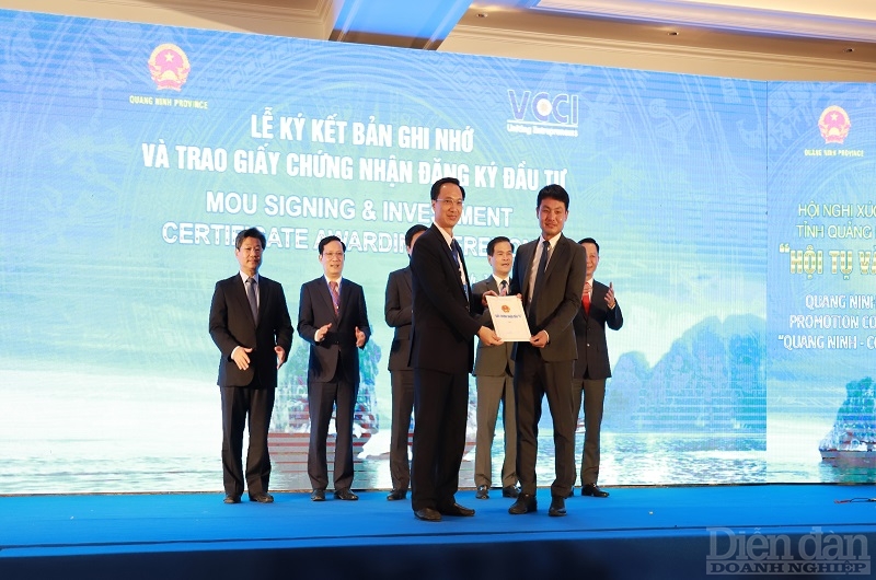 Lễ ký kết bản ghi nhớ và trao giấy chứng nhận đăng ký đầu tư các dự án FDI tiêu biểu trên địa bàn tỉnh Quảng Ninh diễn ra vào tháng 7/2022 vừa qua