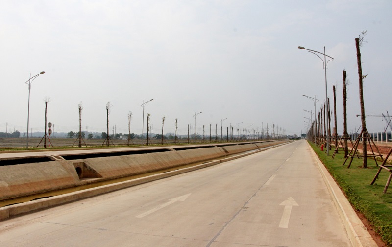 Hạ tầng kỹ thuật trong KCN Sông Khoai được đầu tư đồng bộ (Ảnh: Báo Quảng Ninh)