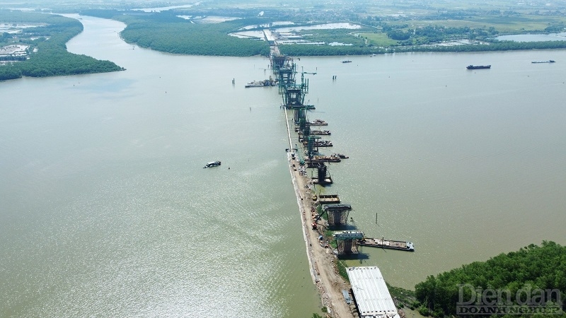 Cầu Bến Rừng kết nối Hải Phòng – Quảng Ninh đang được triển khai xây dựng, góp phần thúc đẩy liên kết vùng giữa các địa phương
